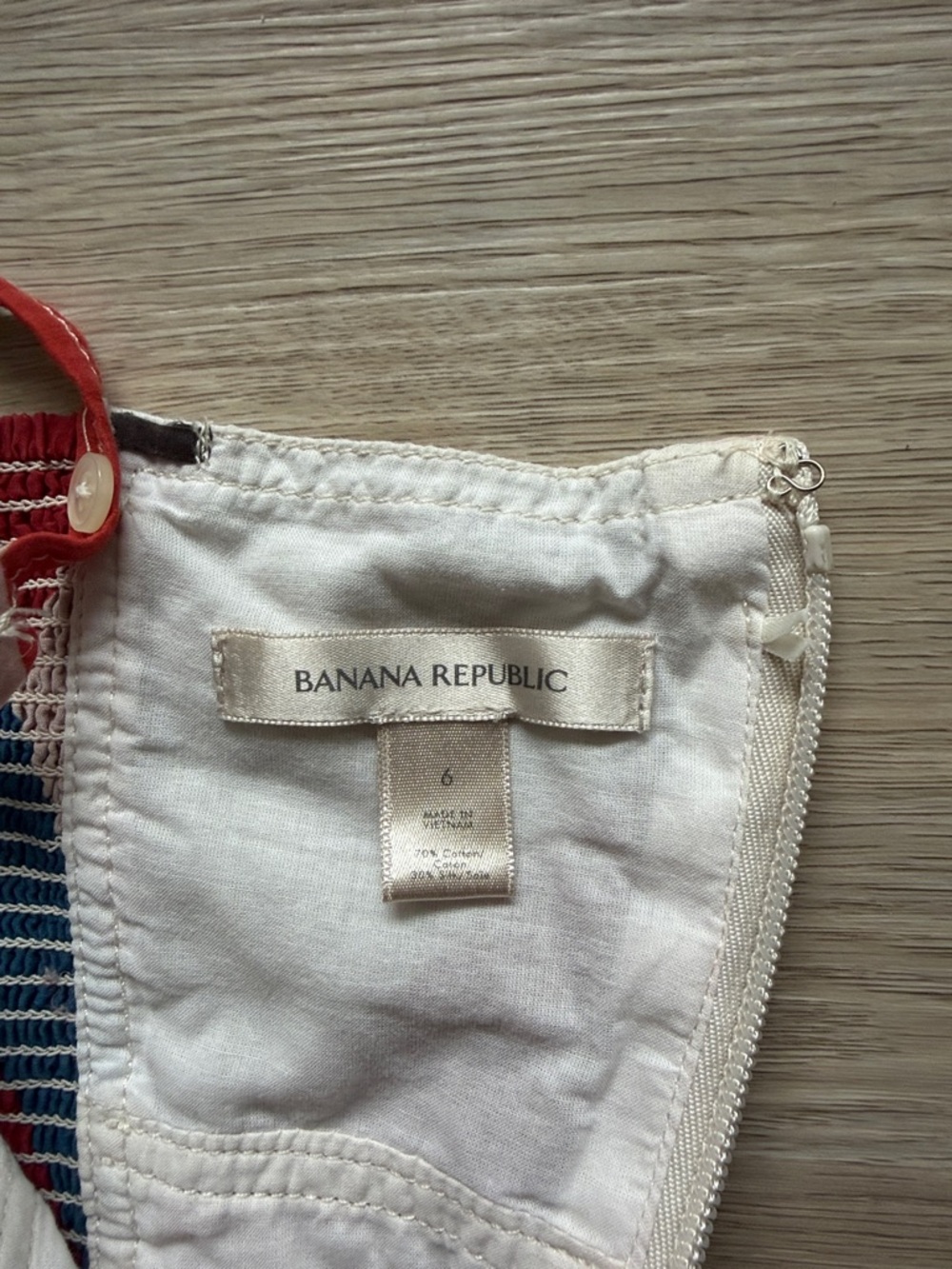 BANANA REPUBLIC - MIDI DRESS - SIZE 6 - COTTON AND SILK - Picture 5 of 7